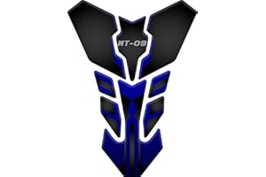 Motorcycle Tank Pad Tankpad Protector 3D Gel Protection compatible with YAMAHA MT-09 (Blue)
