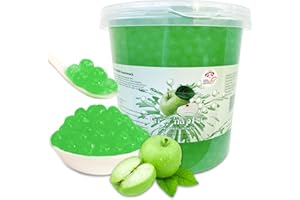PANDA MEISTER 3KG Bubble Tea Perlen Apfel - Bubbletea Boba Perlen Set -Super Ideen zum selber machen und fantastische Boba Partys