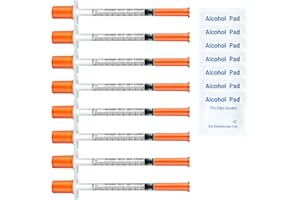 QILUCKY 14 pack 1ml dispensing measuring tool with 31G (8mm long), Multiple Uses Laboratory Accessories, Individually Wrapped