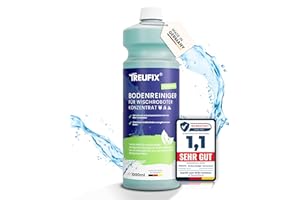 ‎TREUFIX Treufix Bodenreiniger für Wischroboter Reinigungsmittel Konzentrat 1L | Kompatibel mit allen Wisch- & Saugroboter mit Nass Funktion für streifenfreie und schaumarme Sauberkeit | Made in DE