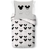Jay Franco Kids Disney Mickey Mouse Duvet Cover Set - Super Soft Bedding with Pillow Case, Cover Only, Comforter Not Included