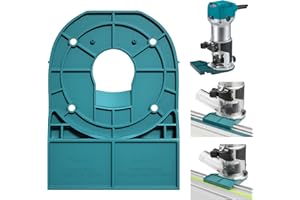 THAGBRCO Adaptador de riel guía azul para Makita/Festool compatible con fresadora Makita 18 V RT0701C XTR01Z DRT50 RT0700C adaptador de guía de cantos