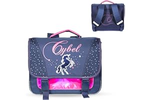 Bagtrotter - Cartable Primaire Fille - 38 cm - Grand Rangement - Tons Bleu & Violet - Différents Modèles & Licences