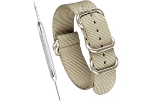 Sniper Bay Nato Strap Watch Strap – Heavy Duty Nato Watch Straps for Men and Women with Military-Grade Nylon, Stainless Steel – 18mm, 20mm, 22mm Wrist Strap Widths