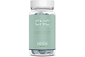 QSTA CNC DETOX Drenante Forte Dimagrante e Diuretico, Purificante Colon Fegato Intestino, Elimina Tossine e Liquidi, con Aloe Vera, Carbone Attivo, Finocchio ed Enzimi Probiotici 100B