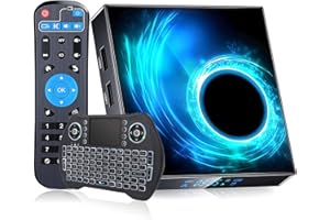 EASYTONE Android Box,Android TV Box 10.0,4GB RAM 64GB ROM H616 Quad-Core Support 2.4G/5G WiFi BT 4.0 3D 6K H.265 with Mini Wireless Keyboard