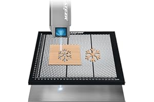 ATEZR Placa de panal láser para máquina de grabado láser, 300 x 300 x 22 mm Honeycomb mesa de trabajo panel plataforma con bandeja para máquina de grabado de CO2 o diodos