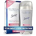 Secret Antiperspirant and Deodorant for Women, Clinical Strength Invisible Solid, Powder Protection, 2.6 Oz