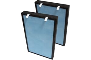 PUREBURG Lot de 2 filtres HEPA de rechange compatibles avec le purificateur d'air Pro Breeze PB-P01, numéro de pièce PB-P01F, H13 4 étapes de filtration au charbon actif