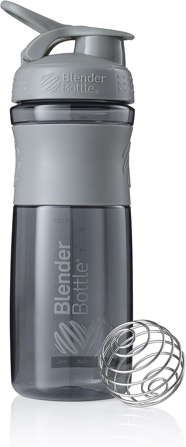 BlenderBottle Sportmixer Botella de Agua | Botella mezcladora de Batidos de proteínas | con batidor Blenderball | Libre de BPA | Tritan