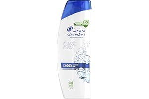 Head & Shoulders Classic Clean Codzienny Szampon Przeciwłupieżowy 400 ml. Ochrona przed Łupieżem do 100%, Potwierdzona Klinicznie. Do Wszystkich Typów Włosów i Skóry Głowy. Efekt Świeżości