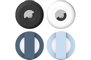 YeXhot Custodia Protettiva in Silicone Compatibile con Apple Airtag GPS Finder Collare per Cani Airtag per Cani e Gatti di Colore Nero, Bianco, Blu, Blu Marino