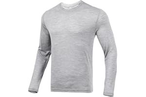 Merino Protect 100% Wełna Merino Męska Miękka Koszula Z Długim Rękawem Antyodorowa Ciepła Bielizna Wewnętrzna Odpowiednia Do Polowania I Wędrówek