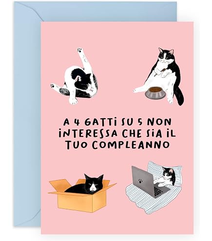 Biglietto di auguri di compleanno con gatto nero How Old?, divertente e stravagante per tutte le età, perfetto per gli amanti dei gatti
