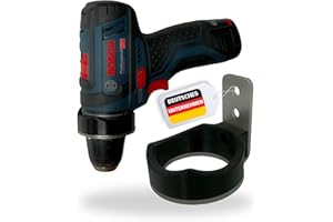 LADSPRINT® Edelstahl Wandhalterung passend für Bosch GSR12V-15 und viele andere Modelle | Robust und Stabil | Perfekte Passform | Made in Germany | Sichere und platzsparende Aufbewahrungslösung
