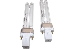 UVBrite® 2 x 7W PLS UV-C Bulb UV Lamp for Pond Filter UVC High Performance Quartz Algae Destroyer - Multi Variation