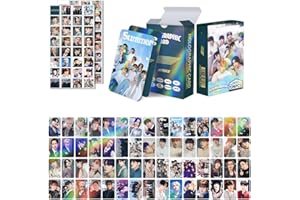 CHENGLI 124PCS Kpop ATEEZ Cards,ATEEZ Mini Cards,ATEEZ Holographic Album Cartes ATEEZ Merch Photocards Set Kpop ATEEZ Cartes Photo Cadeau de Fans
