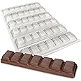 Plain Chocolate Bar Moulds - 36g to 300g, Small to Large - 6 x 55g Moulds