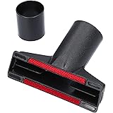 McFilter - Accessori per aspirapolvere | spazzola per mobili, ugello per tappezzeria, ugello per fessure, adattatore | nero, 