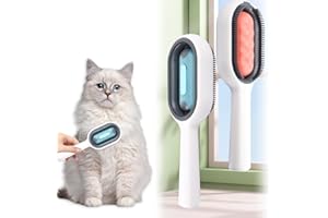 BGNXHYB 2 Stück Tierhaarentfernungskamm mit Wassertank, Reinigungsbürste für Tierhaare, Katzenbürste mit Wasser, Haustier Bürste, Multifunktionale Tierhaarbürste, für Massage, Pflege Und Haarentfernung