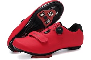 Milazzo Cycling Shoes Mens, Road Bike Indooor Cycling Shoes Spin Shoestring with Compatible Cleat Peloton Shoe with SPD and Delta Lock Pedal Riding Shoes