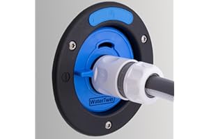 MaJoCompTec® WATERTWIN adapter do napełniania wodą, adapter do zbiornika kompatybilny z przyłączem Gardena, akcesoria do pokrywy wlewu paliwa, do przyczep kempingowych, króćców napełniania (adapter