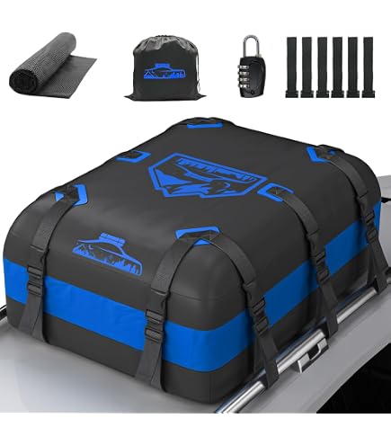 Produktbild von Marretoo 15 Kubikfuß Auto Dachbox Faltbare Wasserdicht Dachtasche