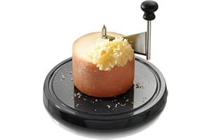 Boska Racloir Tete de Moine Marbre - Appareil Tete de Moine Fromage - Pour Girolle Tete de Moine - Base en Marbre - Noir