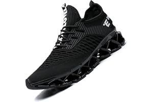 WREZATRO Men's Running Shoes Mesh Athletic Sport Sneakers Gym Fashion Trainers Tennis Casual Walking Zapatos