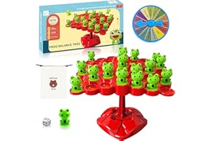 ZOONVII Frosch Balance Zähl-Spielzeugwaage - Montessori-Mathe-Spiel für Kinder - Pädagogisches Lernspielzeug mit Fröschen ab 3 Jahren