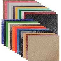 Kit Réparation Cuir 20 Couleurs - Patches Autocollants 20x30cm Pour Canapé, Siège Auto, Sacs | Réparation Rapide DIY