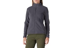 Outdoor Ventures Damen Fleecejacke mit Durchgehendem Reißverschluss Stehkragen Frauen Leichte Fleece Sweatjacke Warme Damenjacke für Laufen, Wandern und Freizeit