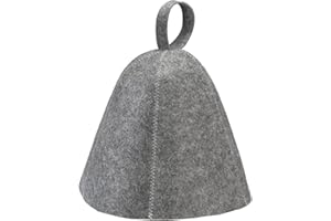 DDHHCP Saunahut, Saunahut Herren, Sauna Hut Grau Universelle Größe Sauna Mütze, Saunahut Damen Geeignet für Damen Herren Dusche Sauna Kopfschutz