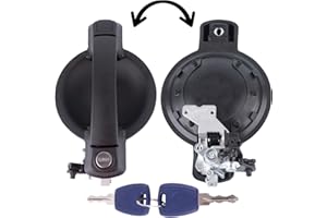 Abvefudo 735309963 PoignéE Coffre Hayon, PoignéE Porte ArrièRe ExtéRieure avec 2 CléS, Compatible avec Fiat Doblo Cargo (MK1) & Doblo 119 2005–2010