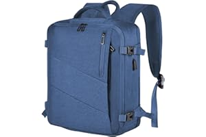 Leyrica Zaino da Viaggio per Easyjet 45x36x20, Bagaglio a Mano Borsone Cabina Borsa per Viaggiare in Aereo per Laptop Daypack Casual Zaino Lavoro Impermeabile (Blu)