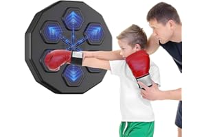 Fundrem Boxe Mural Musique, Machine de Boxe Musicale à Domicile, Articles d'entraînement pour Boxe,Boxing Training Mural Music Boxing Machine，Punching Ball Mural electronique Machine Boxe