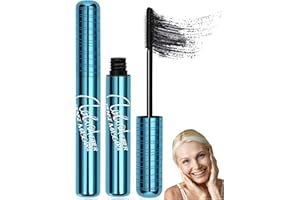 GETUE Mascara für ältere Frauen schwarze,Wasserfeste Wimperntusche natürlich,Hypoallergen,Volumengebend für dünner werdende Wimpern und empfindliche Augen(2er-Pack)