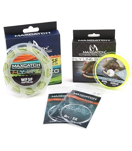Línea De Mosca Maxcatch Real Grand WF4F-8F - Flotante, Cabeza Corta, Con Bucles Soldados