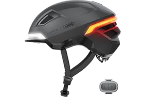 ABUS Casque de vélo HYP-E - Casque avec lumière Frontale, lumière arrière et lumière Clignotante - Convient Aussi pour Faire du vélo sur E-Bike et S-Pedelec - pour Jeunes et Adultes