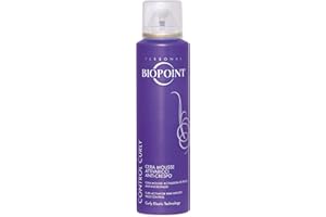 Biopoint Control Curly - Cera Mousse Spray Anticrespo, Definisce i Capelli Ricci, Fissaggio Medio Prolungato e Texture Leggera, Dona Brillantezza e Morbidezza, 150 ml