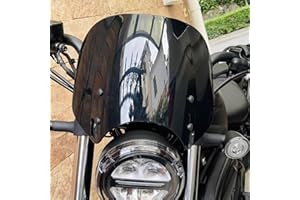 SHINKXMT Motobike Accessories Windscreen Windshield fit for Ho-nda Rebel CMX 500 Rebel CMX300 2017 2018 2019 2020 2021 2022 2023 2024 Wind Shield Screen Protector (Black Smoke)