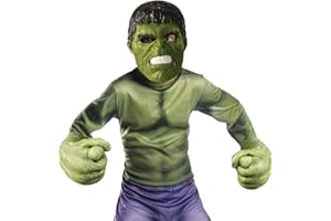 RUBIE'S Rubies - Kit d'accessoires Masque + Gants Géants Hulk, Marvel Avengers - 155088