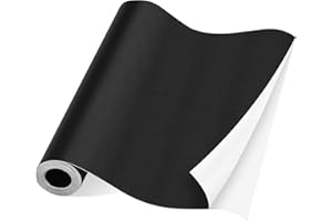 ‎VICLOON Vicloon Selbstklebendes Kunstleder Patch Schwarz 160x34 cm, Verschleißfest und Kratzfest für Couch, Autositz, Sofa, Möbelrenovierung