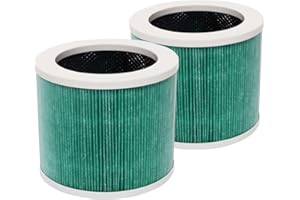PUREBURG HY1800 Lot de 2 filtres de rechange compatibles avec les purificateurs d'air MORENTO, CHIVALZ et FETIONS ZQA Series (ZBQ-2000B/C) H13 True HEPA 4 étapes