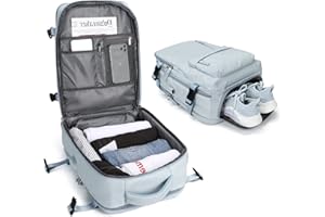 BJLFS Mochila Viaije Cabina Avion 40×20×25 para Ryanair Equipaje de Mano 40x20x25 Ryanair Maletas De Viaje Cabina 20L Bolsa de Viaje Mujer para Cabina avion Mochila Portatil 14 Pulgadas