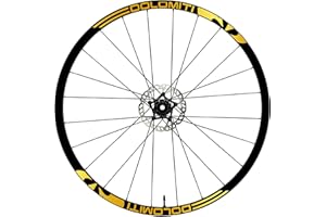 DualColorStampe Adesivi Cerchi Bici 26'' - 27,5'' - 28-29'' Pollici Ruota Bici MTB Bike Stickers Cerchi MTB B0059 (27,5'' Pollici, Oro)