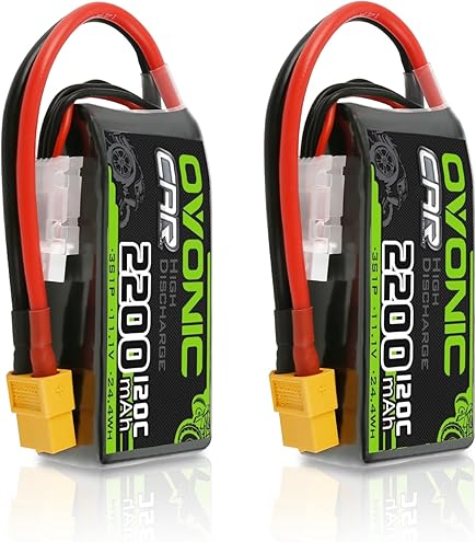 Zeee 3S Lipo-accu 11,1 V 50C 2200mAh RC batterij met Deans T stekker voor RC Auto Truck Vliegtuig Heilikopter Boot RC Hobby (2 verpakkingen