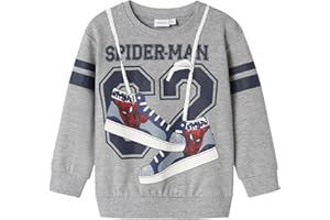 NAME IT Nmmadam Spider Nreg Sweat BRU Mar para Niños