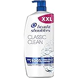 Head & Shoulders Shampoo Antiforfora Classic Clean, Per Capelli Grassi, Fino Al 100 percento Protezione Dalla Forfora per Cut