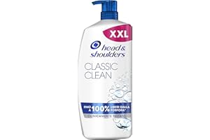 Head & Shoulders Shampoo Antiforfora Classic Clean, Per Capelli Grassi, Fino Al 100 percento Protezione Dalla Forfora per Cute, Dermatologicamente Testato, 900ml